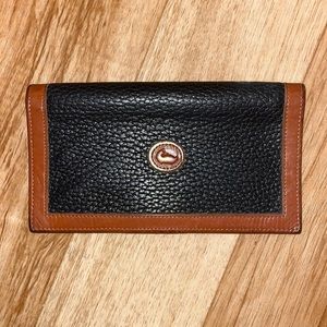 Vintage Dooney & Bourke check holder wallet receipt holder pen holder notepad